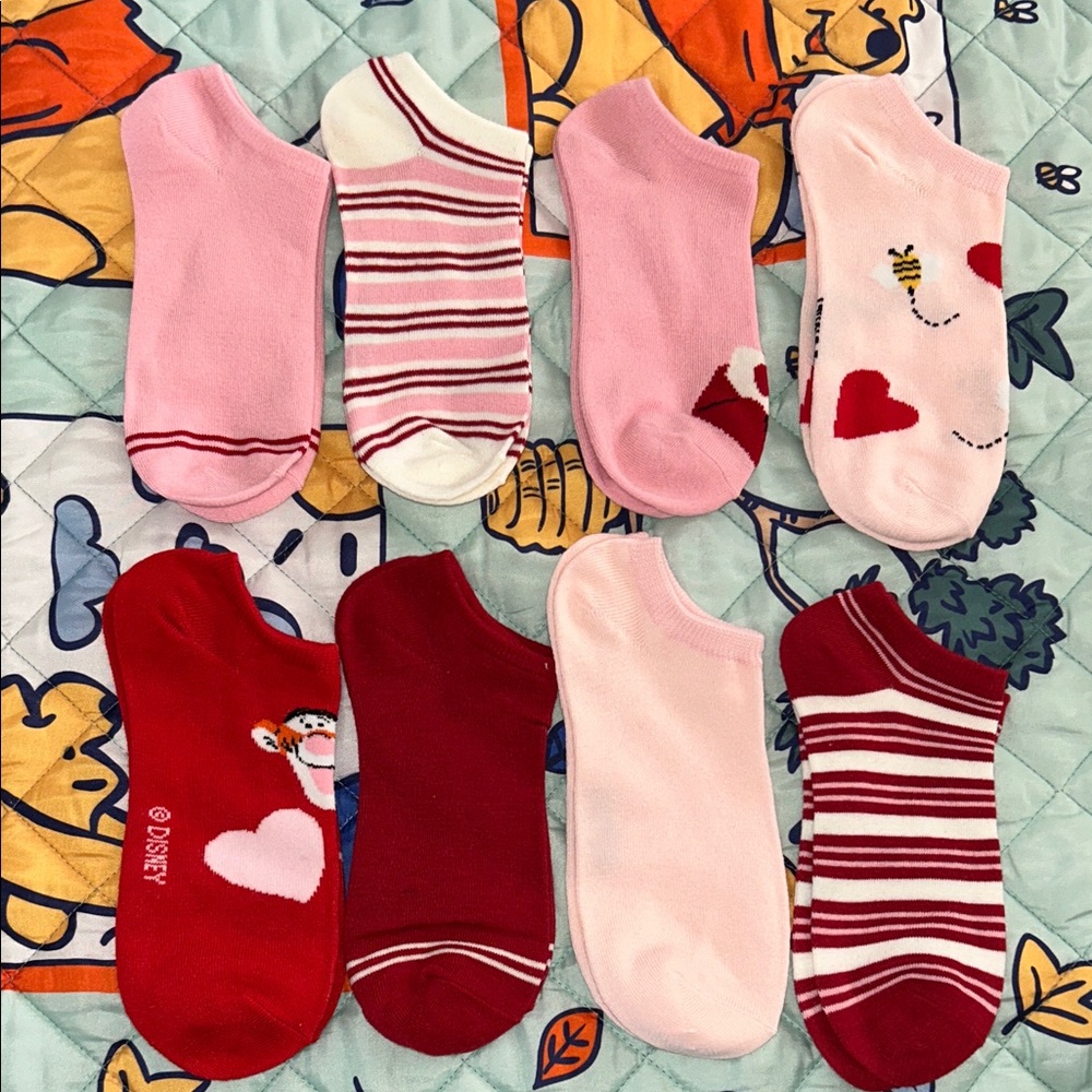 Winnie the Pooh and Friends Ankle Socks- 19 pair